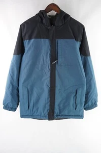 Turbine Size XL Blue Windbreaker Jacket Logo Full Zip Zip Pockets Polyester Kids - Picture 1 of 8