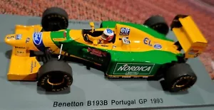 Spark S4774 Benetton B193B Portugal GP 1993 Schumacher 1/43 - Foto 1 di 4