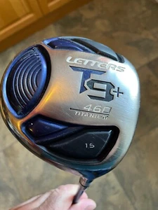 JOHN LETTERS T9+ 460 Titanium 15° Aldila Driver Graph Shaft 65-R gold tour 46" - Picture 1 of 12