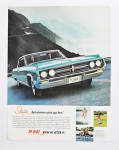 Large Car Ad - 1964 Oldsmobile Starfire Olds (advertisement print poster) - Picture 1 of 1