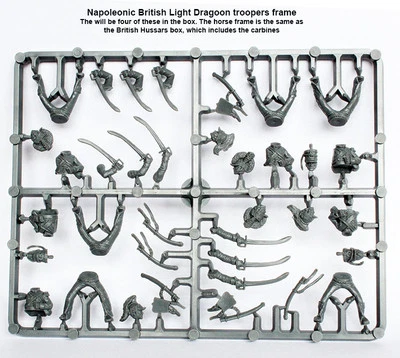PERRY MINIATURES Grappe Dragons Britanniques 1808 -1815 Figurines 28mm plastique