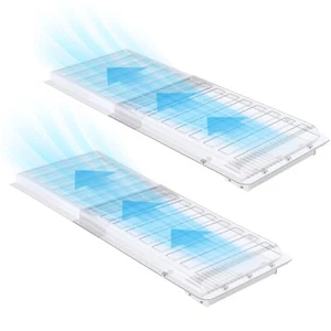 Touri 2 Pack Magnetic Air Vent Extender for Under Furniture, Upgraded Thicken... - Bild 1 von 7