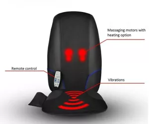 Medivon Massagematte Gemütlich Shiatsu Wärmefunktion schwarz Massagepad Massagesessel - Bild 1 von 7