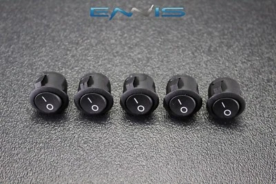 INTERRUPTOR BASCULANTE REDONDO 5 PIEZAS ENCENDIDO 3/4 APAGADO 6.5A 250V 13A 125V PALANCA DE 2 PINES IBRRS Foto 1 de 4