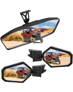 KEMIMOTO UTV Side and Center Mirror For Can Am Maverick Trail Sport MAX 2017-23 - Picture 1 of 9