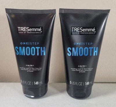 2X TRESEMME ONE STEP SMOOTH 5-IN-1 SMOOTHING CREAM THICK FRIZZY HAIR 5oz - Image 1 of 4