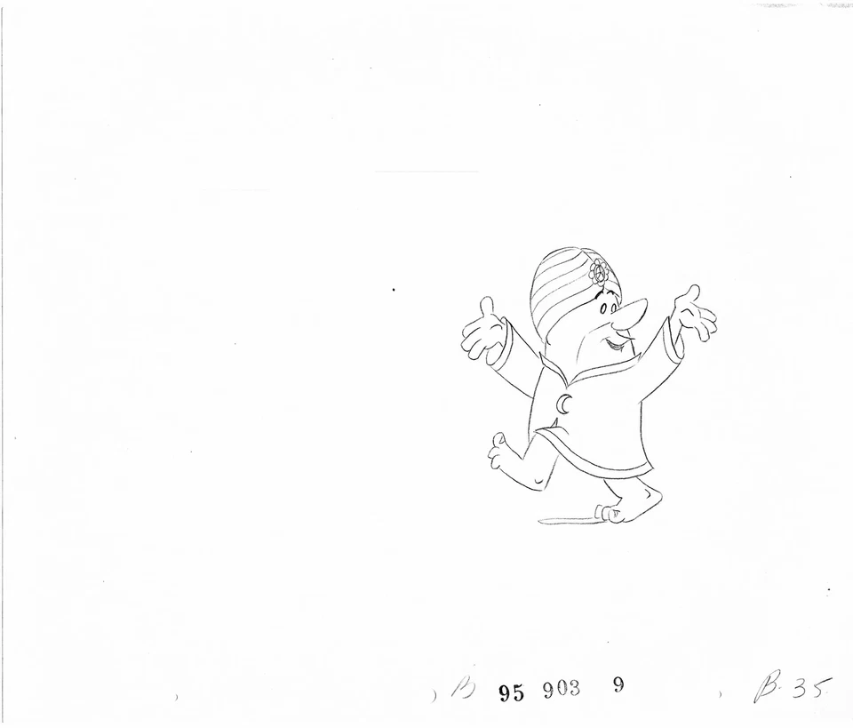 Picapiedra Barney Animación Arte Cel Dibujo Hanna-Barbera 1980-1 008 Foto 1 de 1