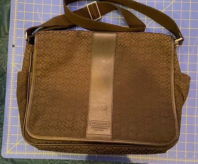 Bolso Bandolera Coach Signature Negro Jacquard Sillín De Colección. Foto 1 de 4