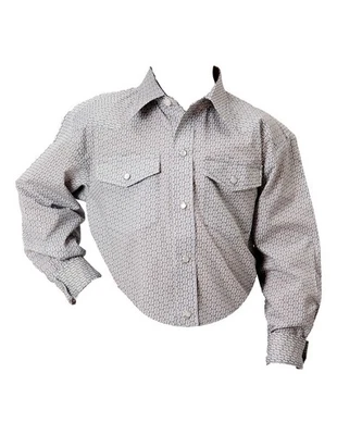 Camisa Roper Western Niños Estampado L/S Gris a Presión 01-030-0019-0101 GY Foto 1 de 2