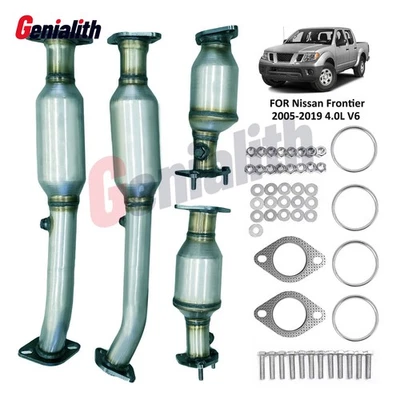 4x Catalytic Converter Set fits for 2005 2006 2007-2019 Nissan Frontier 4.0L V6 Foto 1 de 4