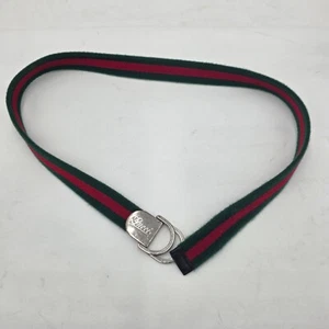 GUCCI WEB STRIPE BELT ITALY MADE KIDS ( Pre-Owned ) - Picture 1 of 6