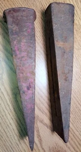 Two Wood Splitter Wedges~approx 5 lbs ea. Warren 5 & P5US - Picture 1 of 6