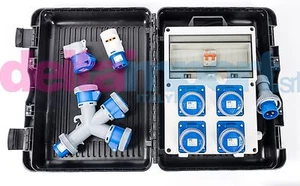 KIT ENERGIA PLUS  4 prese 220V CEE 16A IP67 3x2,5 PADDOCK -CAMPING - Foto 1 di 2