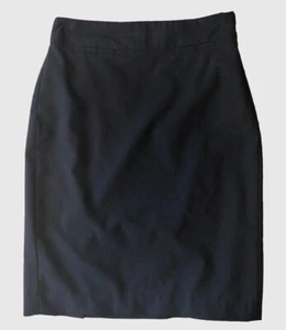 Banana Republic Woman 00P Petite Pencil Black Slids Wool Skirt Work Business - Picture 1 of 8