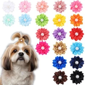 Lazos para el pelo de perro pequeño con banda elástica accesorio de aseo para mascotas cachorros de vacaciones` - Imagen 1 de 13