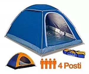 TENDA CAMPEGGIO CANADESE 4 POSTI MARE CAMPING ZANZARIERA SACCA TRASPORTO GITE - Foto 1 di 1