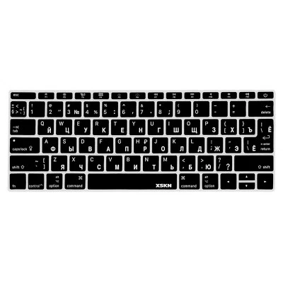 XSKN Russian Keyboard Cover for Macbook Pro 13.3 no Touch Bar/Macbook 12 inch - Image 1 of 4