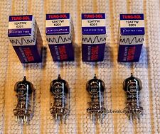 TUNG-SOL QUAD 12AT7 12AT7W ECC81 FOUR New Tested Tubes