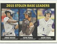2016 Topps Heritage Minor League 2015 Stolen Base Leaders