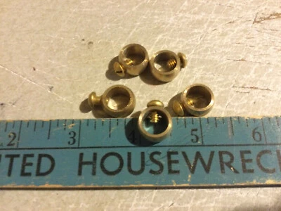 Weathervane Brass Retainer Ring with Set Screw for 3/8" Rods - Lot of 5 - Image 1 of 3