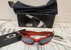 Scar Oakley FMJ rosso/nero iridio 04-553 con scatola originale - Foto 1 di 8
