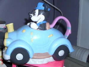 Disney Mickey and Minnie Mouse 1928 Blue Car Teapot Rare - Picture 1 of 4