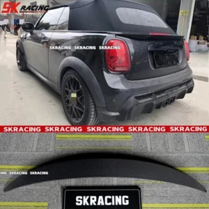 Carbon Fiber Rear Trunk Middle Spoiler Wing For Mini Cooper S F57 Convertible - Picture 1 of 22
