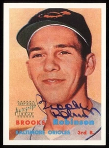 1997 Topps Stars Brooks Robinson #13 Baltimore Orioles 1957 novato reimpresión automática - Imagen 1 de 2