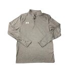 Under Armour Men's UA Locker 1/4 Zip Long Sleeve Pullover (Grey, M)