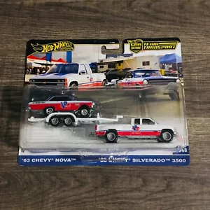 Hot Wheels 2024 Team Transport VP Racing 1988 Chevy Silverado 3500 & 1963 Nova - Picture 1 of 2