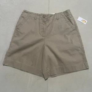 Talbots Khaki Bermuda Shorts- Stretch Pockets Golf Preppy Women’s Size 8 NWT - Picture 1 of 13