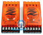 (2) ORANGE 2-WAY PASSIVE CROSSOVERS FOR CAR STEREO + HOME AUDIO MID SPEAKERS NEW