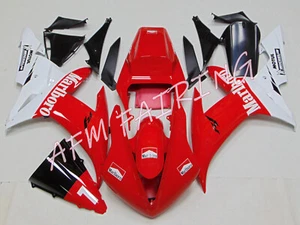 Red White ABS Injection Fairing Kit Panels for YZF R1 2002 2003 Race/Track Mold - Picture 1 of 7