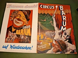 1957 programm CIRCUS BARUM cirque circo programme programma programa program - Bild 1 von 4