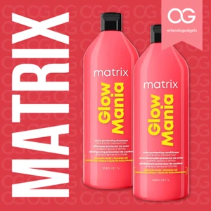 Matrix Glow Mania Shampoo & Conditioner Duo 33.8oz 🌈 Shine + Color Care ✨ - Picture 1 of 2