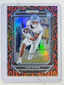 2023 Panini Prizm Selecciones del draft #139 Josh Downs Estuche de piel de serpiente Hit Sp SSP - Imagen 1 de 2