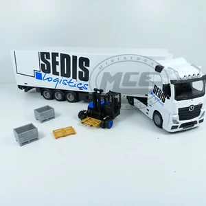 1/43 CAMIÓN TRAILER MERCEDES ACTROS SEDIS LOGISTICS CARRETILLA ELEVADOR - Imagen 1 de 8