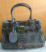 BIDSALEONLY! AUTHENTIC CHANEL Gabrielle Wool Calfskin Medium Navy