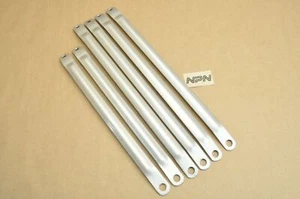 Royal Enfield Bullet Fender Brace Mud Guard Stay Mount Bracket Silver Lot - Picture 1 of 4