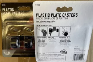 Plastic Plate Casters 2 Pack (51129) FS - Picture 1 of 2