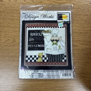 Design Works Pasta Chef Cross Stitch Kit New - Picture 1 of 2