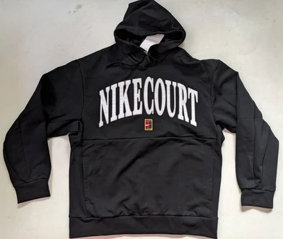 Nike Court Heritage Tennis Hoodie Fleece FQ2093 010  man jacket sz M L Brand New - Image 1 of 3