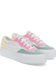  Scarpe Sneakers DONNA Superga 3041 REVOLLEY PLATFORM TERRY C  - Picture 1 of 12