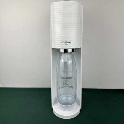 Sodastream Terra Sparkling Water Machine White W/ Bottle Tested - Image 1 of 4