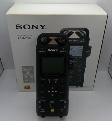 SONY PCM-D10 Black Linear PCM Recorder High Resolution Rec Playback w/Box - Image 1 of 4