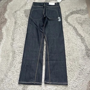 Loomstate Japanese Style Wide Leg Denim Jeans 32x36 Made In USA 100% cotton - Picture 1 of 8