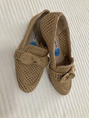 Charles David Tan Flats with Perforated Design - Image 1 of 4