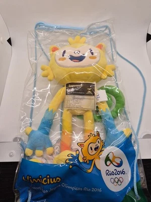 RIO Verano Olímpico Brasil Peluche Mascota Venecia Muñeco de Peluche Amarillo Con Bolsa2016 Foto 1 de 4