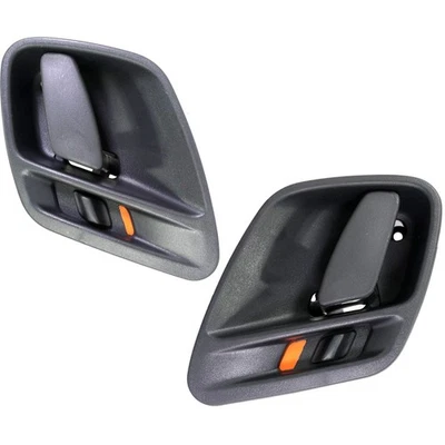 Interior Door Handle For 99-2004 Jeep Grand Cherokee Set of 2 Black Plastic - Image 1 of 4