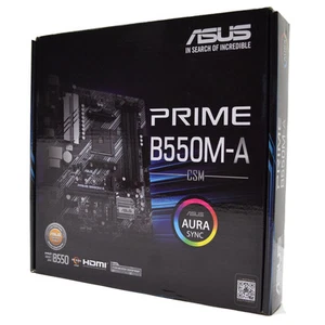 NEW ASUS PRIME B550M-A/CSM AMD Socket AM4 Micro-ATX Gaming Motherboard DDR4 - Picture 1 of 3
